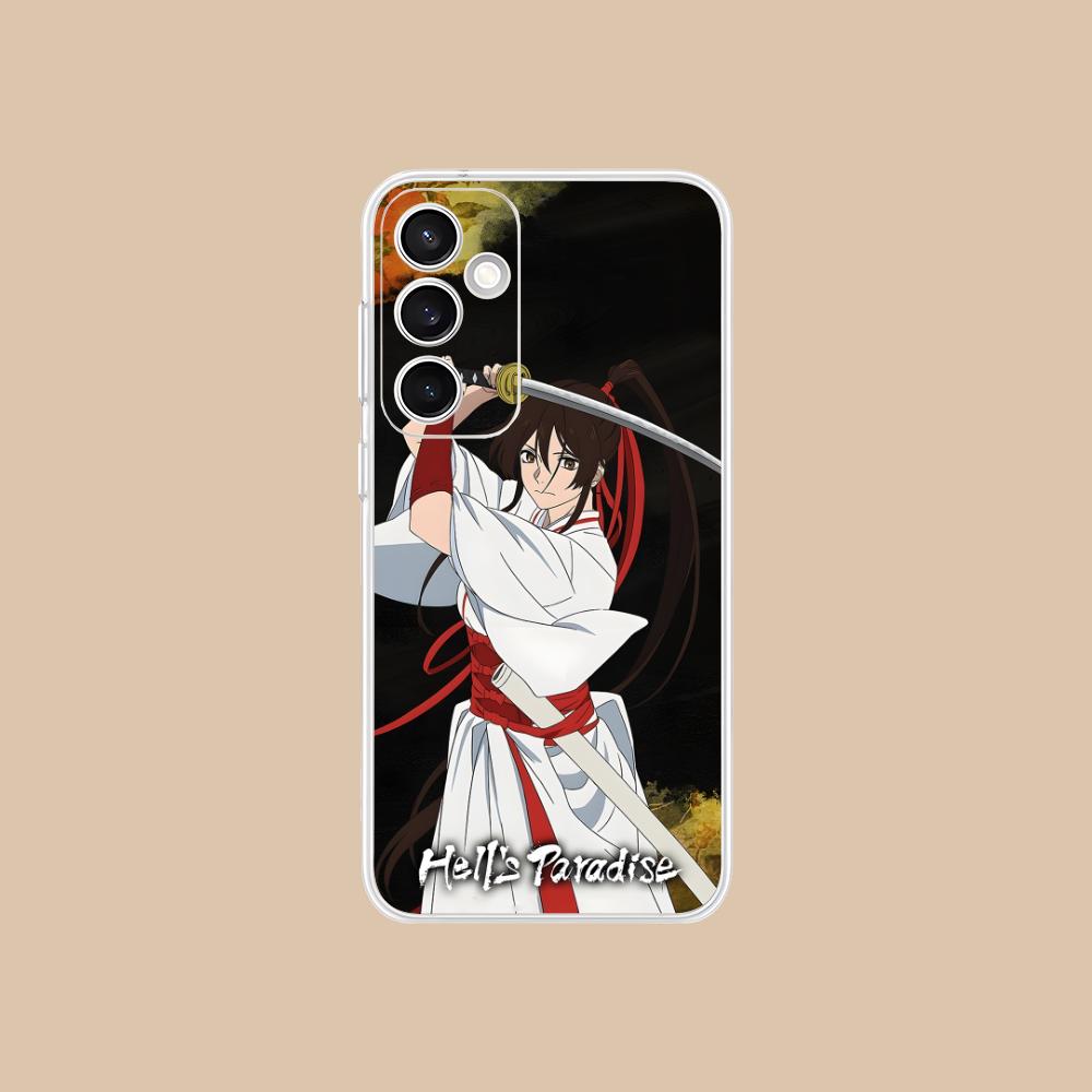 Hell's Paradise Sagiri Phone Case for Samsung Galaxy S25 S24 S23 S22 S21Plus FE Ultra Soft TPU Clear Shockproof Cover
