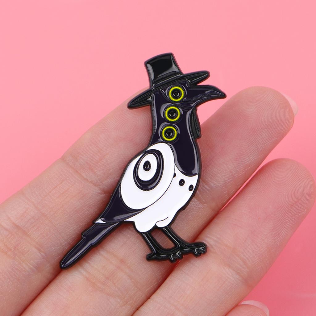 Happy Blue Cat Tiger Enamel Pin Mystic Hunter Girls Group Brooches Lapel Badges Fantasy Animals Jewelry Gift for Fans Friends