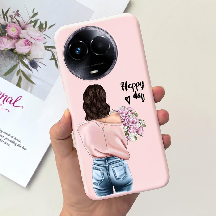 Shockproof Case For Realme 11 5G / Realme 11X Phone Cover Fashion Girls Soft Silicone Funda For Realme11 11 X 2023 RMX3785 Coque