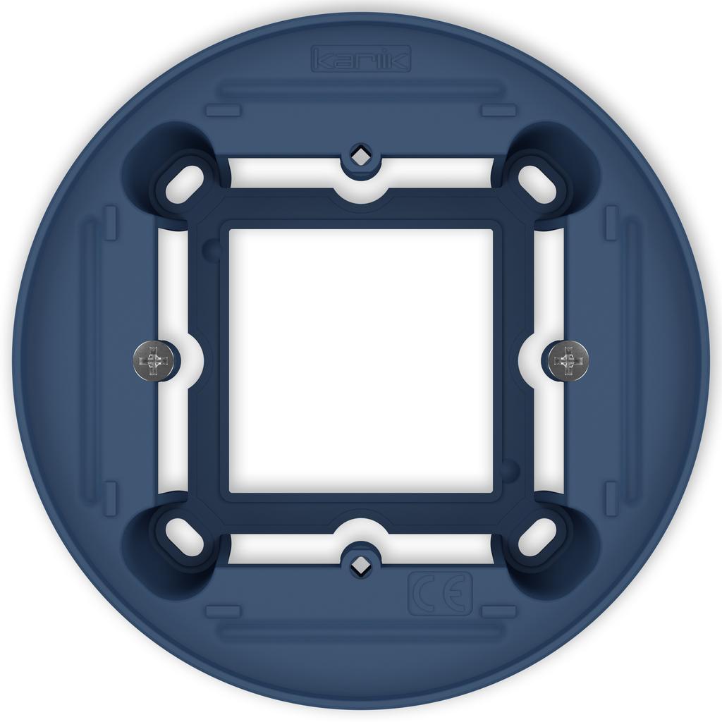 Single round surface-mounted box icon and mini, navy blue, 64PUO-1
