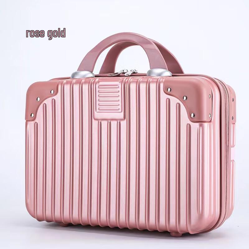 Portable 14-inch Rose Gold Travel Storage Case 14 inch