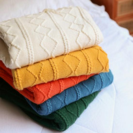 Sofa Throw & Bed Runner - Woven Air Conditioning Shawl for Summer Naps