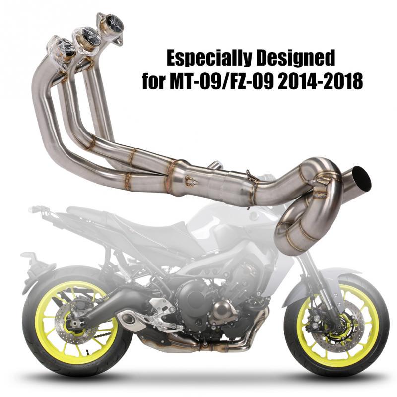 Motorcycle Slip On Exhaust Connecting Mid Pipe For Suzuki GSXR 600 750 2008-2015