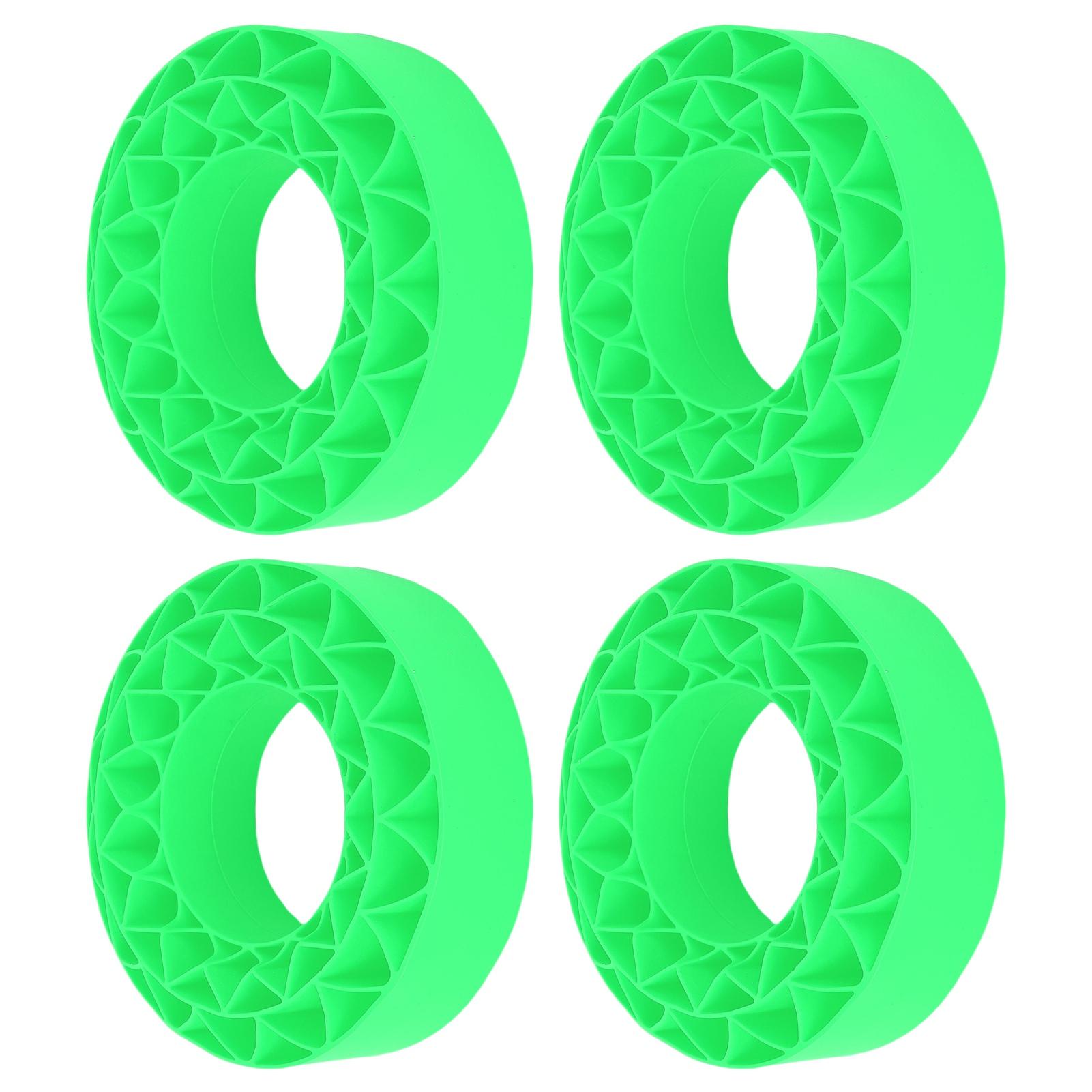 

4Pcs Silicone Tire Insert Fit for SCX10 III 106x42mm Vibrant Color 1.9in Tire Foam Set Red Green зелений