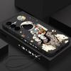 Soft TPU Lanyard Case For Samsung Galaxy S26 S24 S25 Ultra S23 S24 FE A17 A56 A55 A36 A15 A16 A25 5G Cute Astronaut Phone Cover
