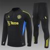Manchester United Football Suit Custom Autumn And Winter Long-Sleeved Half-Pull Pre-Game Warm-Up Children'S Short-Sleeved Training Suit