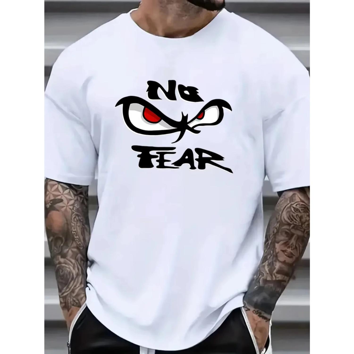 

2026 Мужская футболка большого размера с веселым принтом-выражением лица, короткий рукав, круглый вырез, повседневная модная футболка в уличном стиле S разноцветный