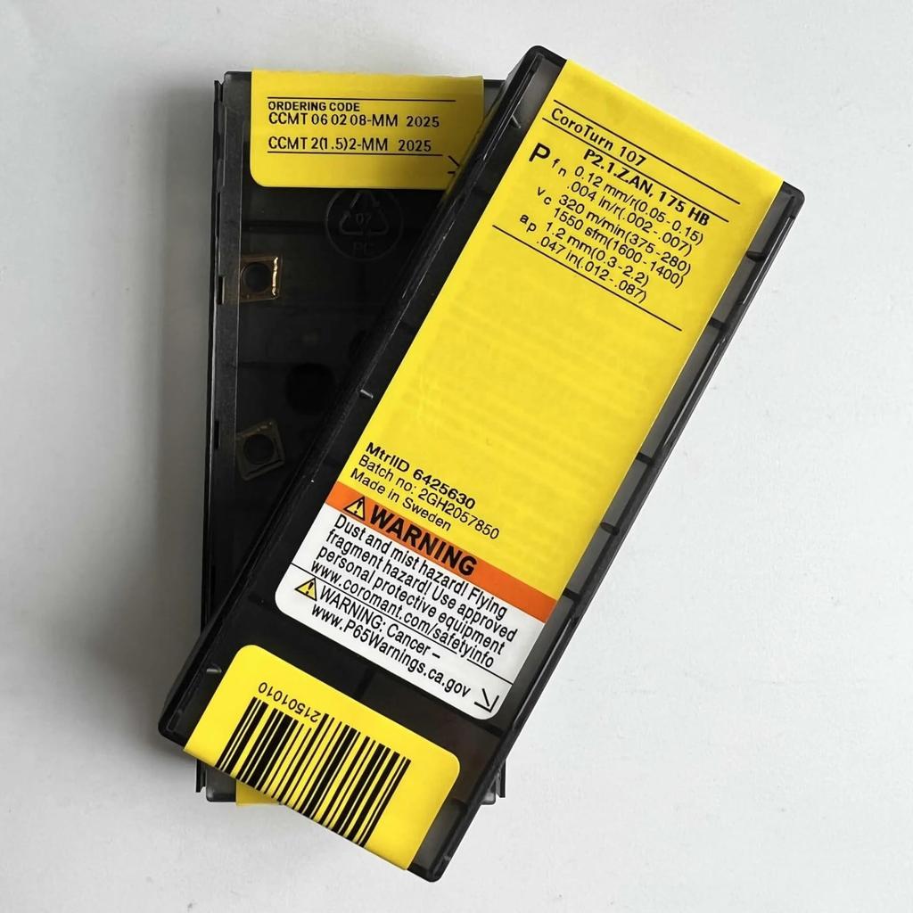 Original Sandvik / CCMT060208-MM 2025  / CNC lathe carbide blade 10 PCS