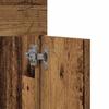 Wall Mounted Bathroom Furniture Set 4 Pcs Reclaimed Wood Effect Particleboard