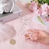 3/6/12Pcs Creative Beautiful Angel Glass Candle Holder Hanging TeaLight Candlestick for Party Wedding Table Decor Candle Holder
