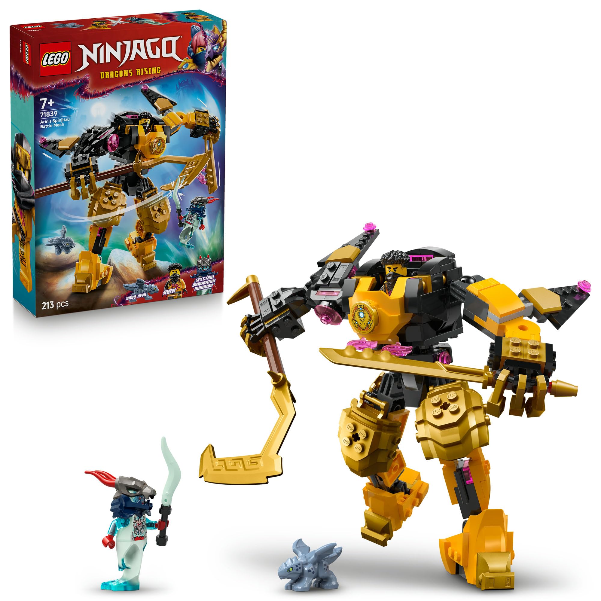 LEGO Ninjago Erin s Spinjitzu Mech Suit Toy - Birthday Present - Building Blocks - Boys, Girls, Children Ages 7, 8, 9 - Elementary School Students - P