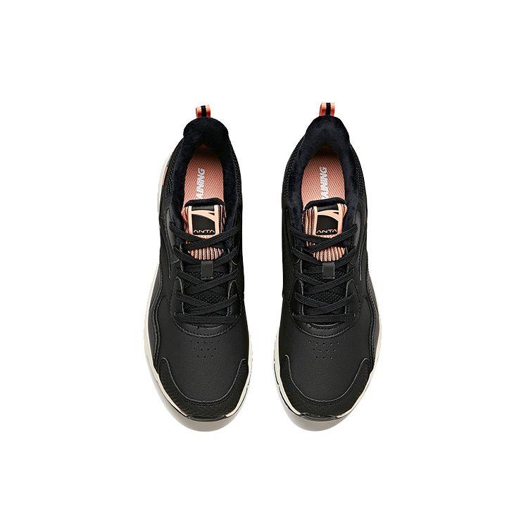Anta Training Shoes With Shock Absorption And Slip Resistance Women Sneakers Black White 12947772-1
