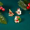 Fashion Christmas Brooch Pin For Women Men Santa Claus Snowflake Christmas Tree Bell Enamel Brooch New Year Xmas Decoration Gift