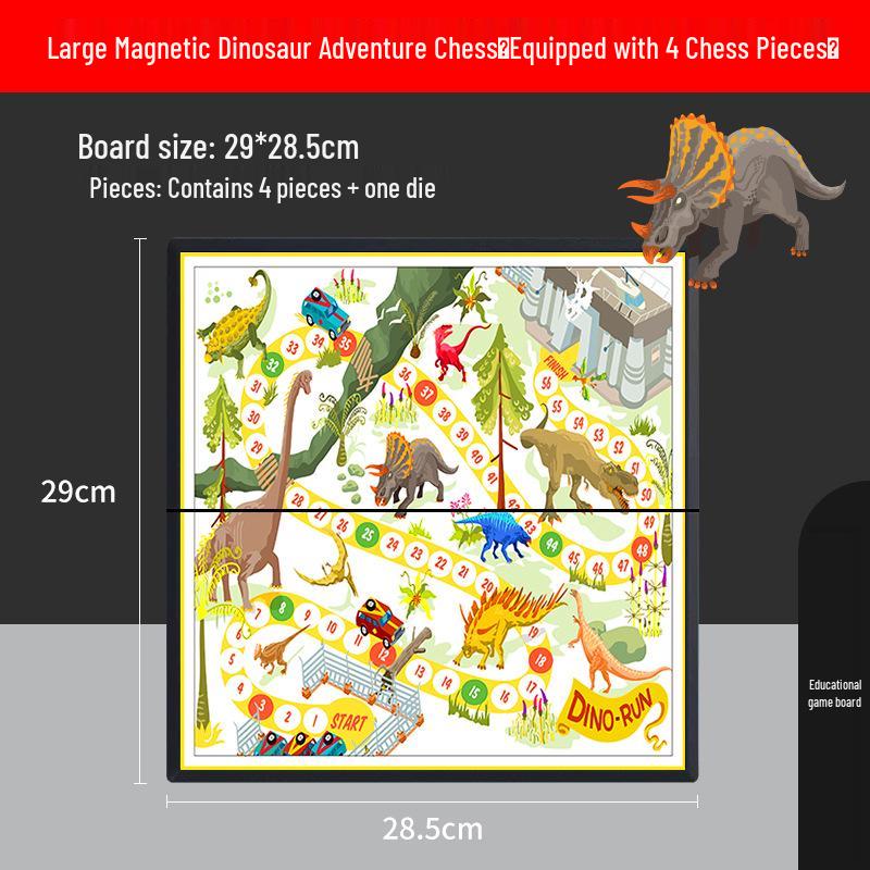 Magnetic Foldable Aeroplane Chess Game for Kids - Educational Parent-Child Toy