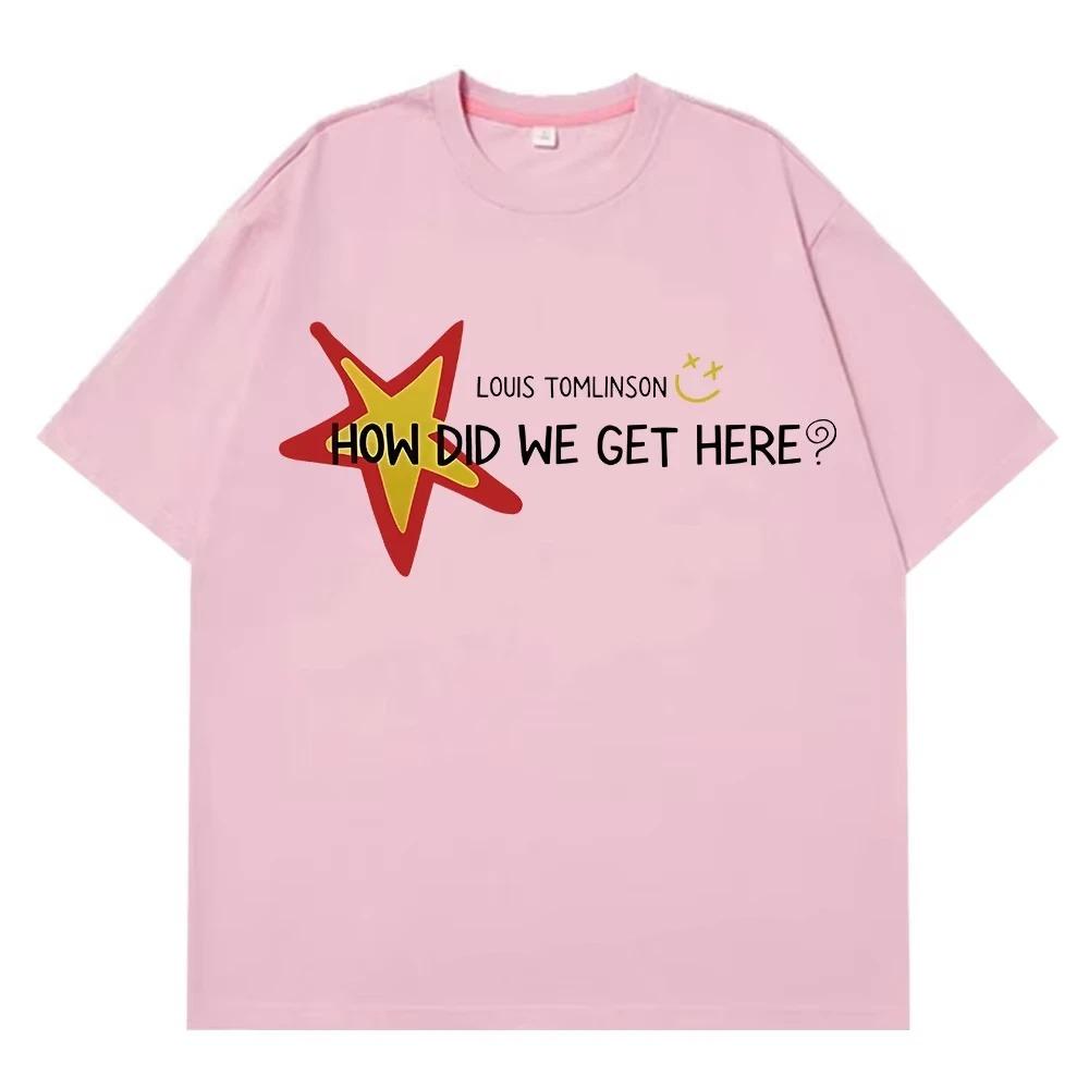 

2026 Singer Louis Tomlinson How Did I Get Here Tour Print Tees Unisex Women Hiphop Casual Tshirts Vintage Aesthetic Trendy Tee 4XL