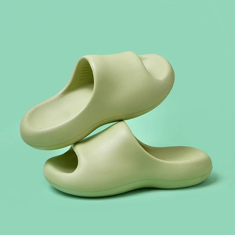 

Большой размер 4445 летние тапочки мужские и женские ЭВА мягкие домашние тапочки сандалии легкая пляжная обувь мужские тапочки шлепанцы 44-45 зелёный