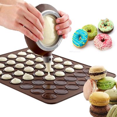 Makaron Seti Makaron Silikon Mat Yapışmaz Pişirme Kalıbı Dekorasyon Malzemeleri Makaron Potu Kek Pişirme Aksesuarları
