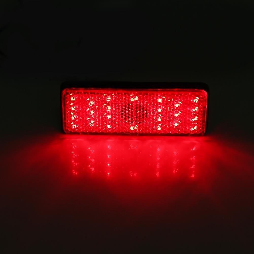 12V LED Tail Brake Light Rectangle Reflector Tail Brake Light