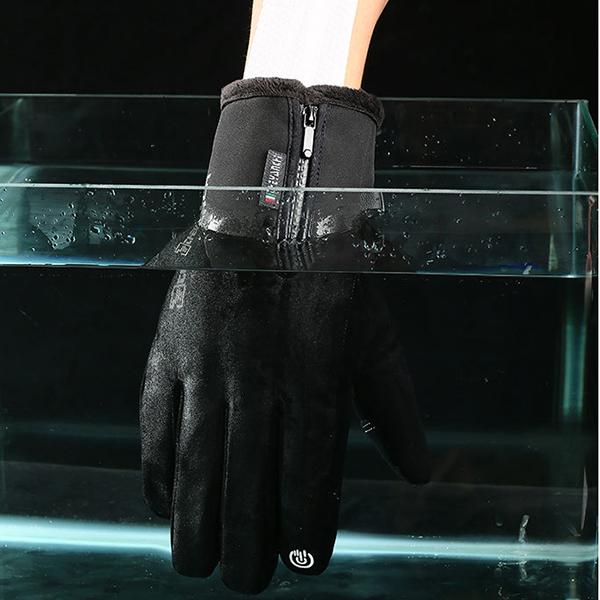 Rękawiczki narciarskie Męskie wodoodporne i odporne na zimno oraz aksamitne pogrubienie Kolarstwo na świeżym powietrzu Ciepłe jesienne i zimowe rękawiczki rowerowe Męskie i damskie