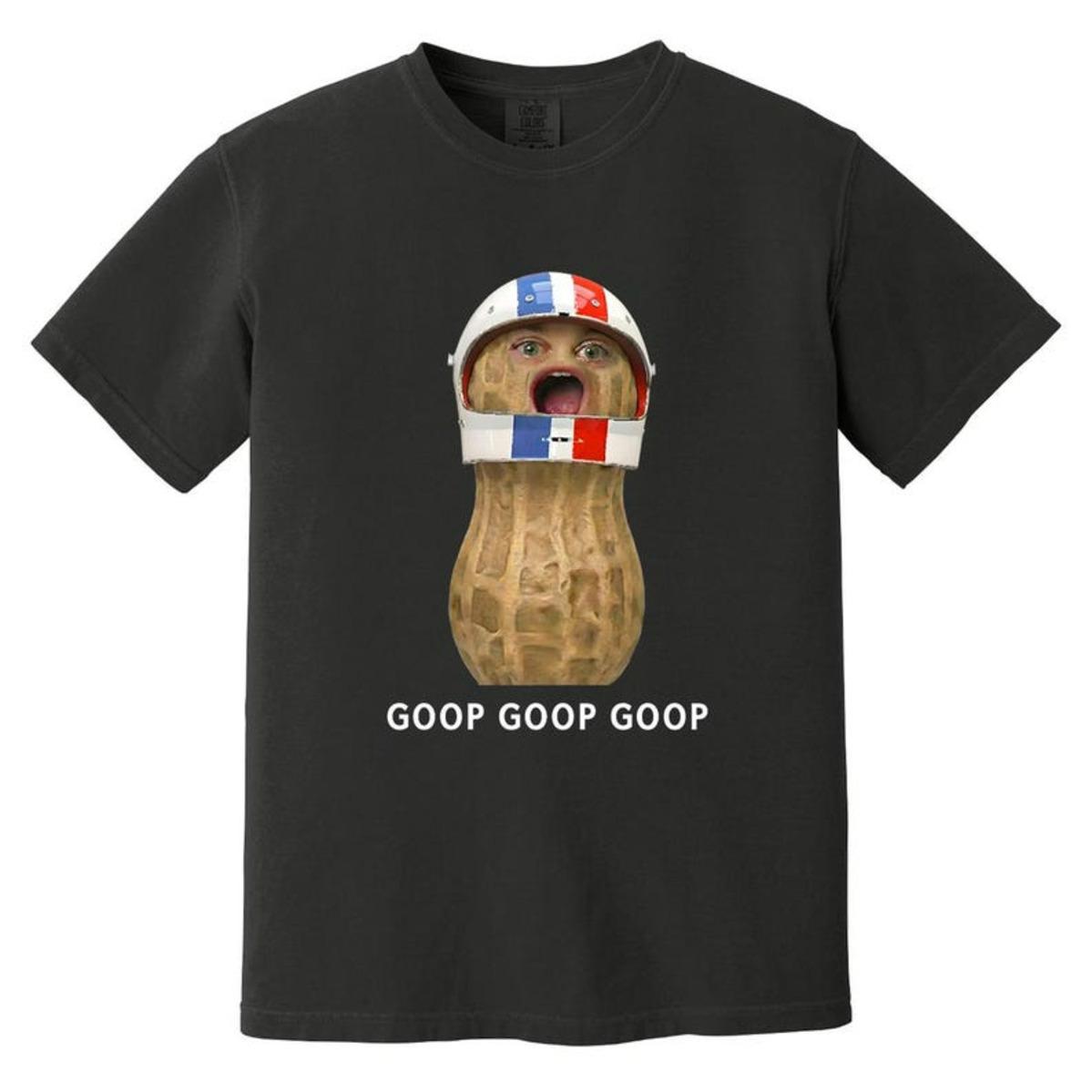 Goop Goop Goop Peanut Shirt Arc Raiders Meme Tee Burnt Peanut Inspired Gamer Humor Comfort Colors Style Graphic T Shirt Unisex S