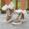 Shoes for Women Winter Fashion Plus Size Platform Short Plush Warm Comfortable Non-slip Snow Boots 36-43 Ankle Boots