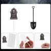 48 Pcs Halloween Cupcake Toppers Tombstones Graveyard Cake Decorations with Mini Shovel Spoons for Halloween Birthday Party Supplies
