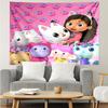 Gabby’s Dollhouse Print Tapestry, Backdrop, Easy Setup, Ideal for Bedroom, Office & Living Room, with Aesthetic Wall Hanging Decor.
