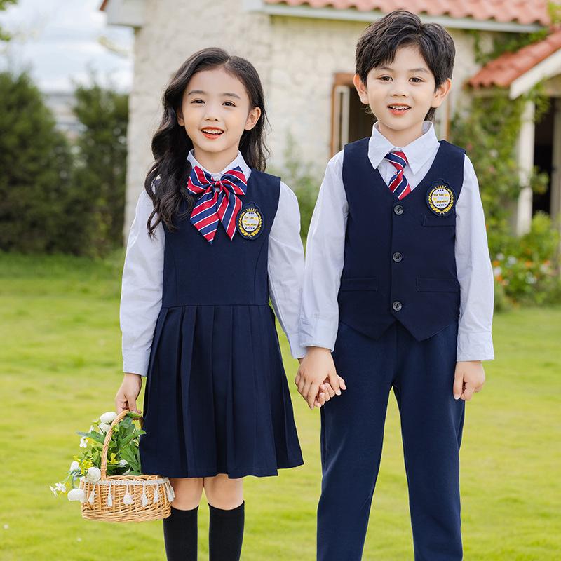 British Academy Girls' and Boys' Spring/Autumn Kindergarten and Primary School Uniform Set