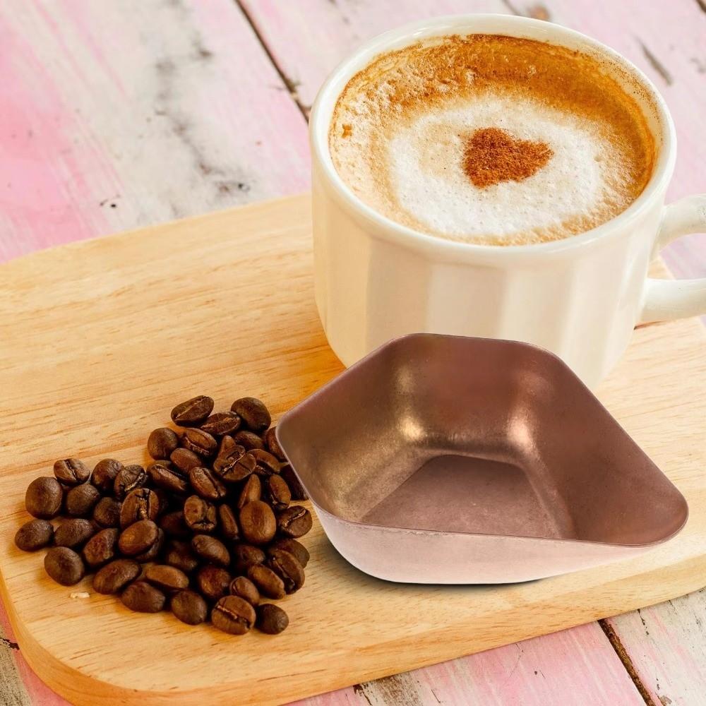 Wear-resistant Bean Weighing Tray Stainless Steel Measuring Tray Coffee Bean Container  Office