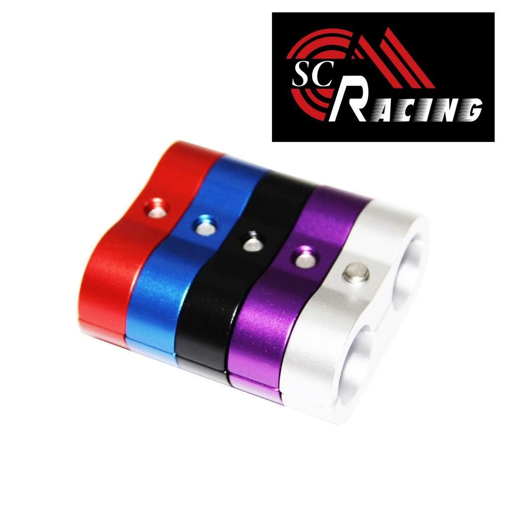 SC RACING 5 Colors To Choose from Braided Hose Separator Clamp AN10 0.7 Inch
