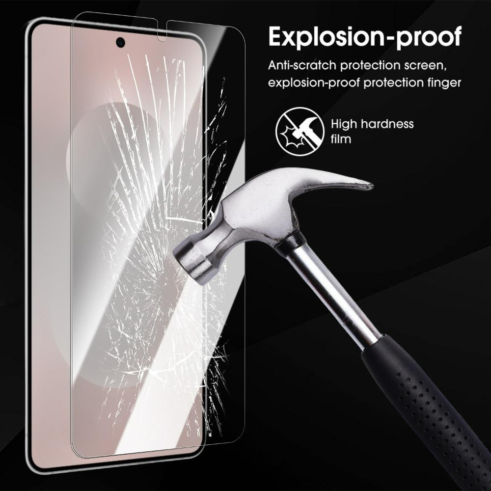 6IN1 Tempered Glass Front Protector for Samsung Galaxy S25 Edge Efficient Unlocking Anti-scratch HD Screen Lens Protective Film