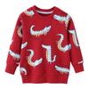 Unisex Kids' Cartoon Knit Terry Cotton Long Sleeve Hoodie - New Autumn Collection, European & American Style