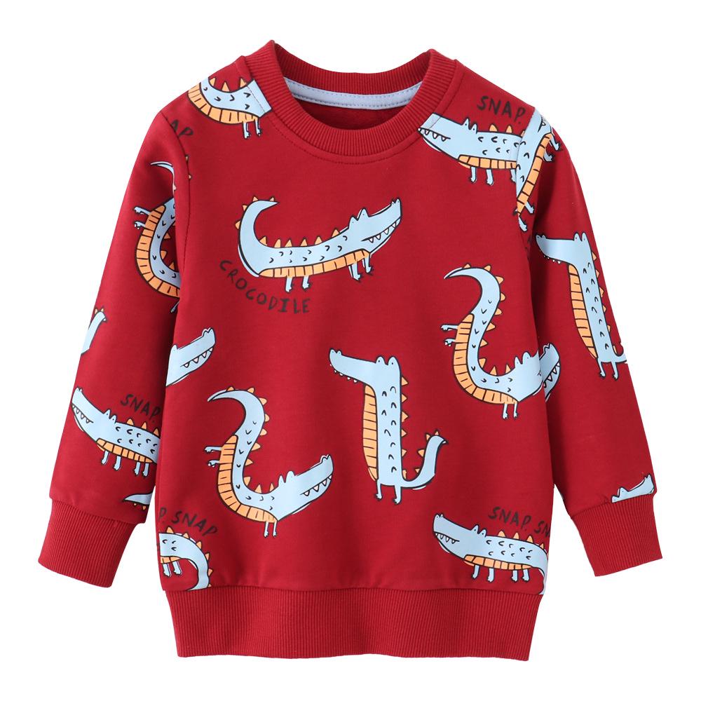 Unisex Kids Cartoon Knit Terry Cotton Long Sleeve Hoodie - New Autumn Collection, European & American Style 2T (90cm)