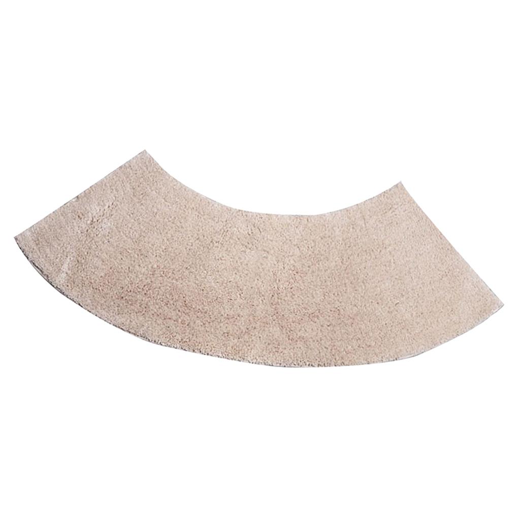 Sector Shower Mat Non Slip Bathtub Carpet for Bathroom Beige