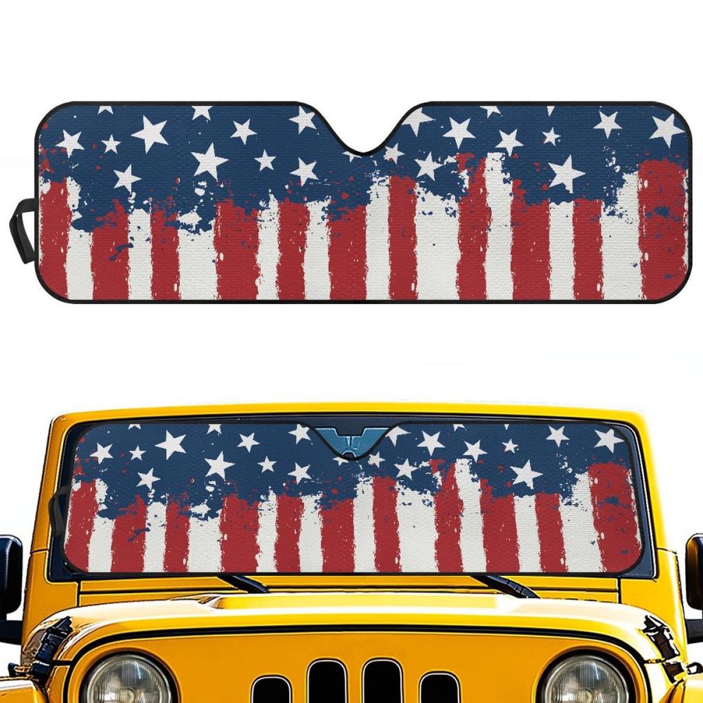Creative Tiger Accordion-Style Off-Road Vehicle Sunshade Shield