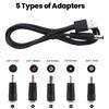 5 In 1 USB To 5V DC Power Cable 5.5 * 2.5mm Jack Charging Cord with 5 Selectable Connector Universal Power Cable for TV Box