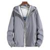7xl 6xl Plus Size Mens Quick Dry Skin Jackets Coat Sunscreen Waterproof Mens Thin Army Outwear Ultra-light Windbreake Jacket-XXL-COLOR Dark Grey