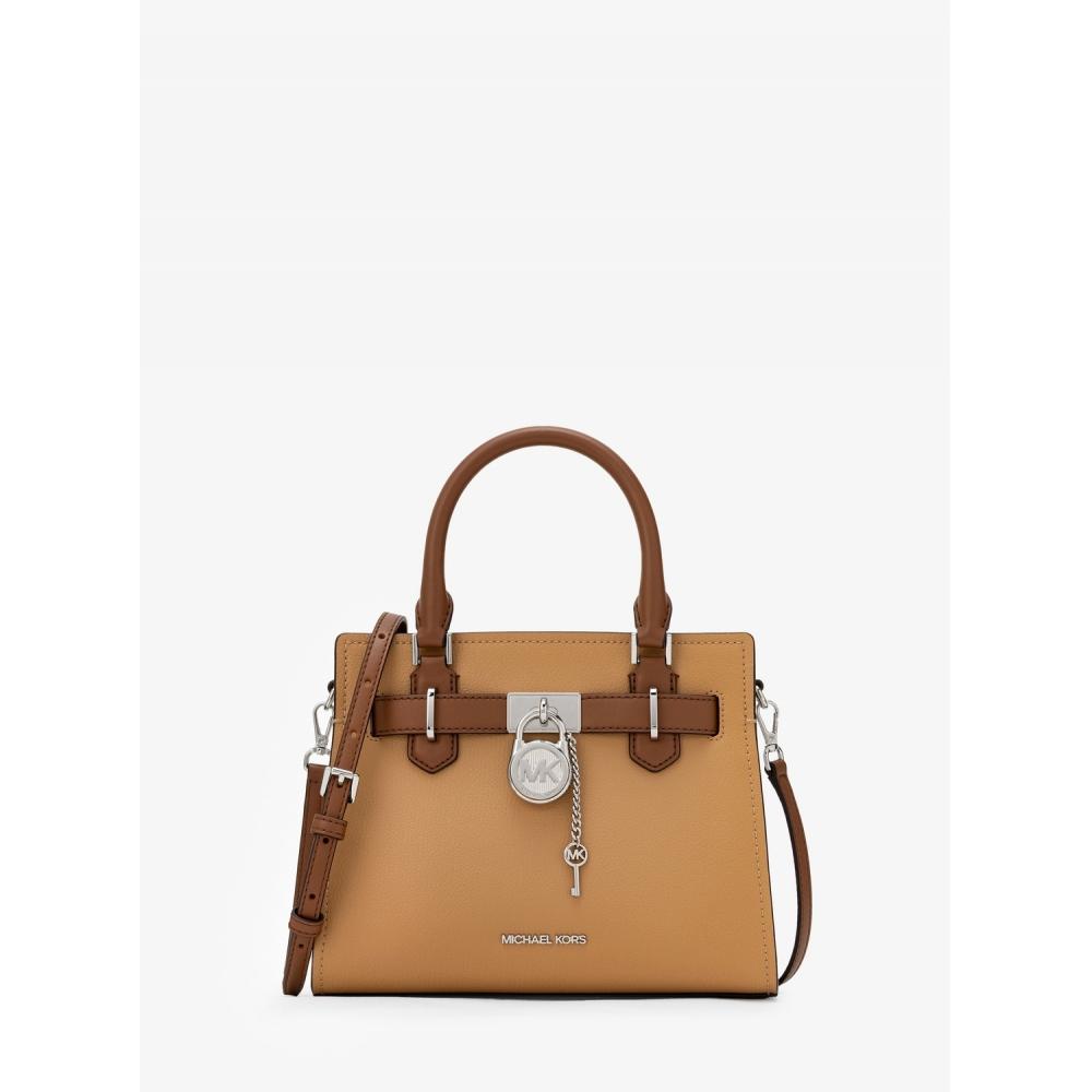 

Michael Kors Hamilton Satchel Small 35t5shms1t3470 Peanut Multi F