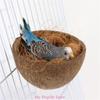 Bird Nest Parrot Coconut Shell Nest House Bird Cage Hanging Bed Small Birdcage Toy Sleep Bed  for Budgies Cockatiel