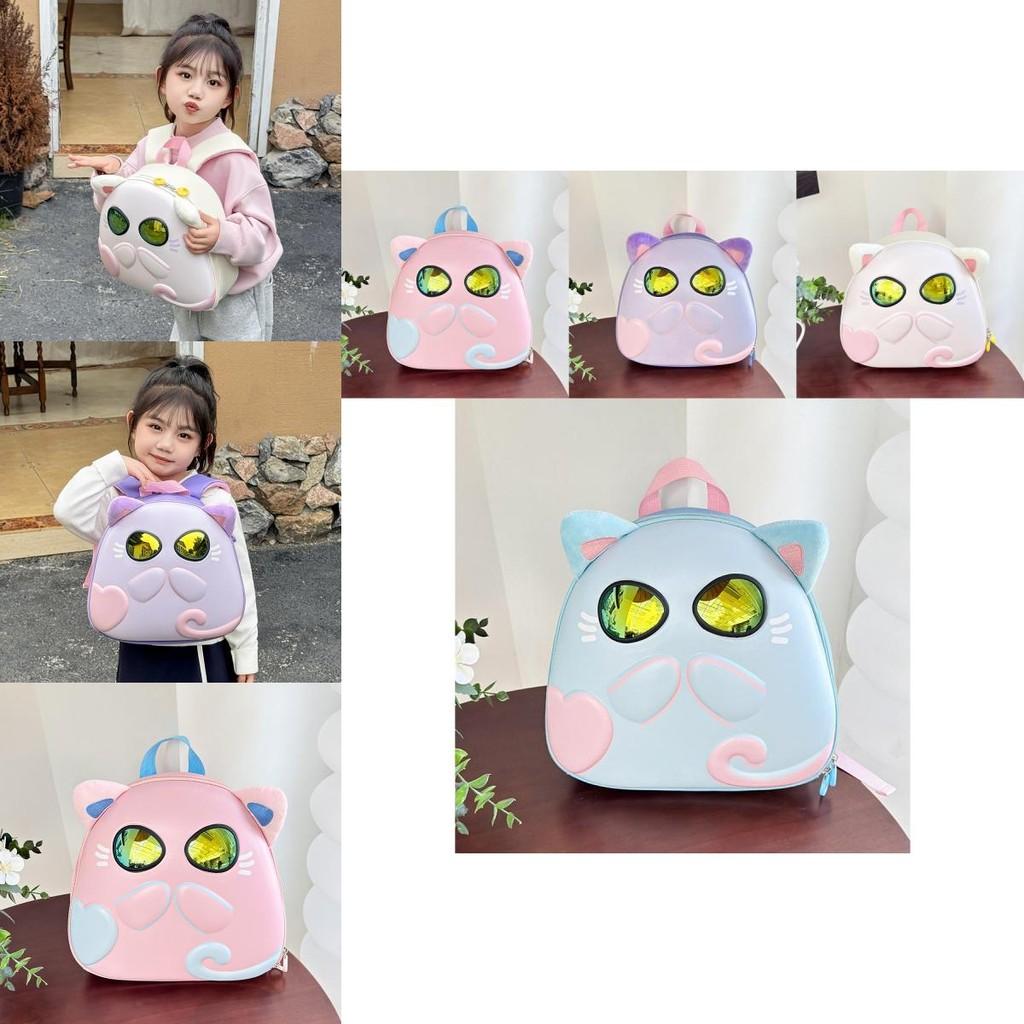 Adorable Cat Design Toddler Backpack For Boys And Girls With Sunglasses Fun Style
