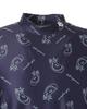 shirt vegetable logo Golf x Sax 6 [PEARLY GATES] Men's short-sleeved high-neck (stretch pattern) / / 053-5167507 081_Purple [LL]