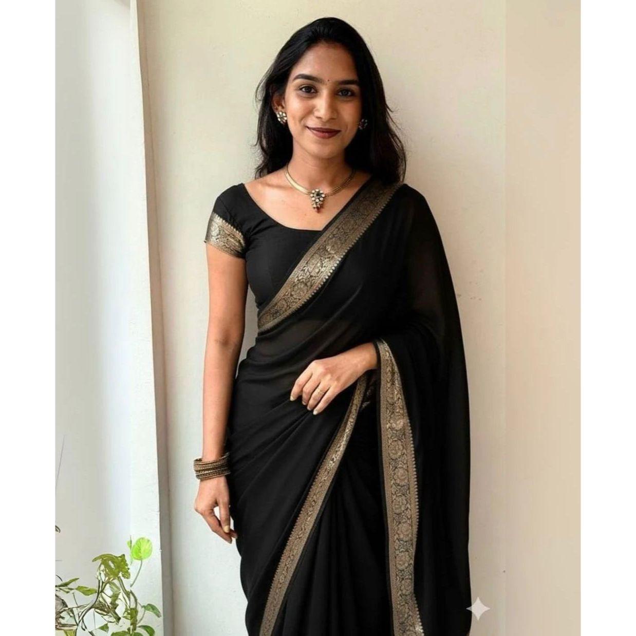 New Launch Elegant Vichitra Silk Saree