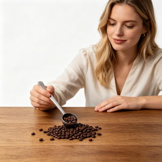 Cuillère Pince en Acier Inoxydable, Scelleur de Sacs Polyvalent avec Mesurette, Outil Réutilisable pour Poudre pour Café au Lait