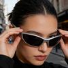 Okulary przeciwsłoneczne Y2K Wrap Around Styl sportowy Ochrona UV400 Modne okulary przeciwsłoneczne dla mężczyzn kobiet Outdoor Street Wear
