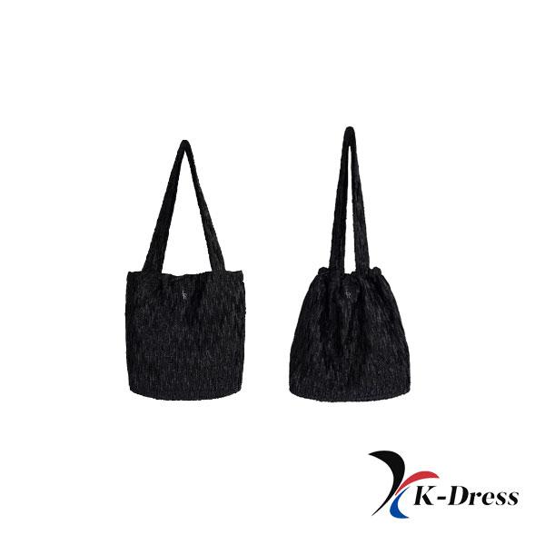 Shimurd Pleats Shoulder Bag [BLACK]
