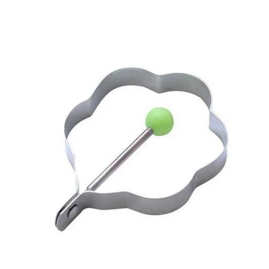 1/5PCS Stainless Steel Round/Heart/Flower/Five-Pointed Star And Mouse Shaped Egg Mold Ring Kitchen Utensil
