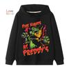 Moletons Five Nights at Freddy Estampados para Crianças Meninos Meninas Moletom com Capuz Primavera 2026 Casual Freddys FNAF Quente Estudante