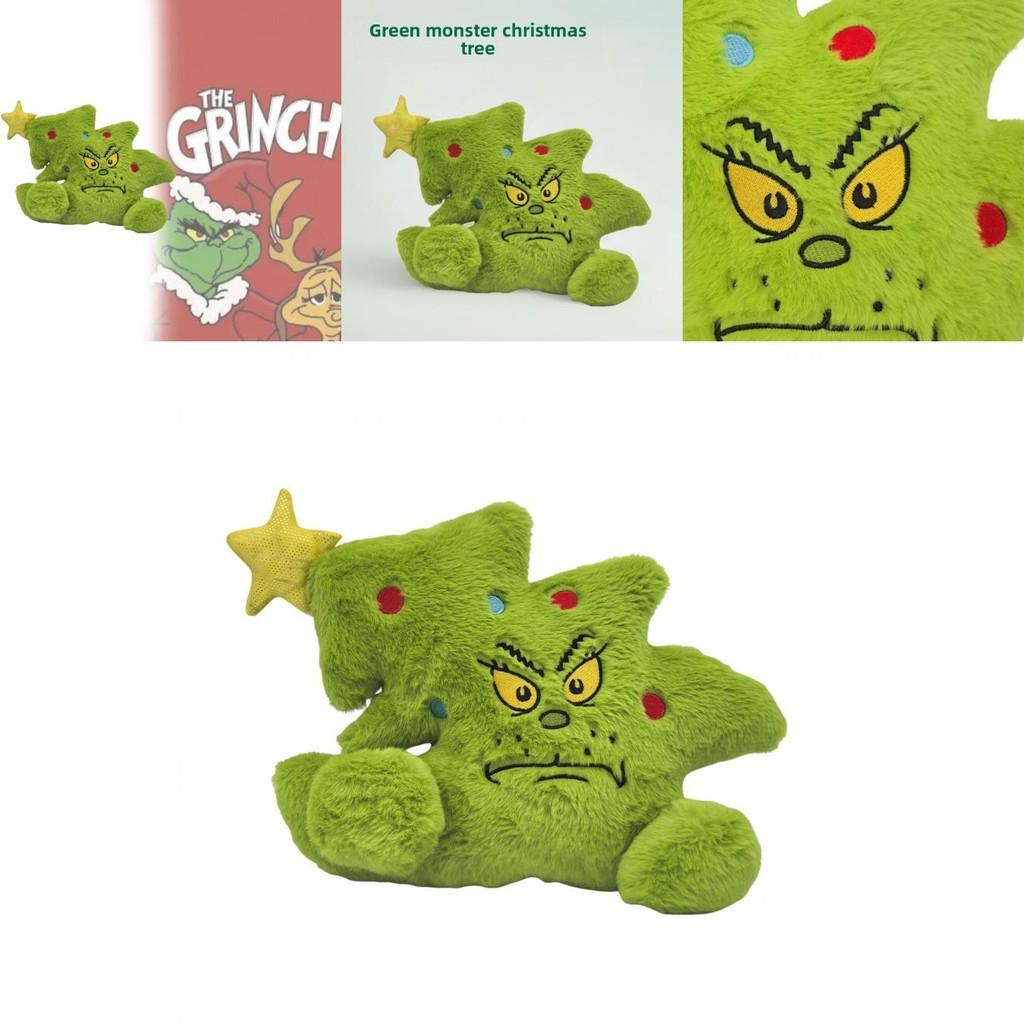 The Grinch Plush Cushion With Pp Cotton Filling For Holiday Decor And Gift Ideas