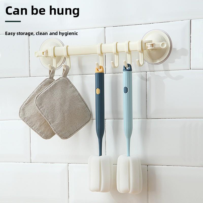 Long-handled Cup and Bottle Cleaning Brush for Household Use