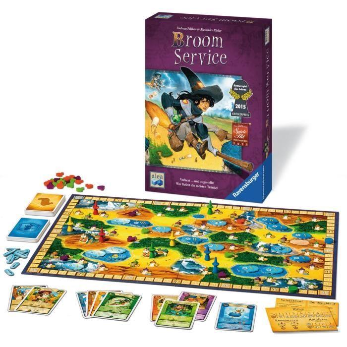 Jeu de société - RAVENSBURGER - Broom Service - 60 cartes - 2 à 5 joueurs - 70 min de jeu